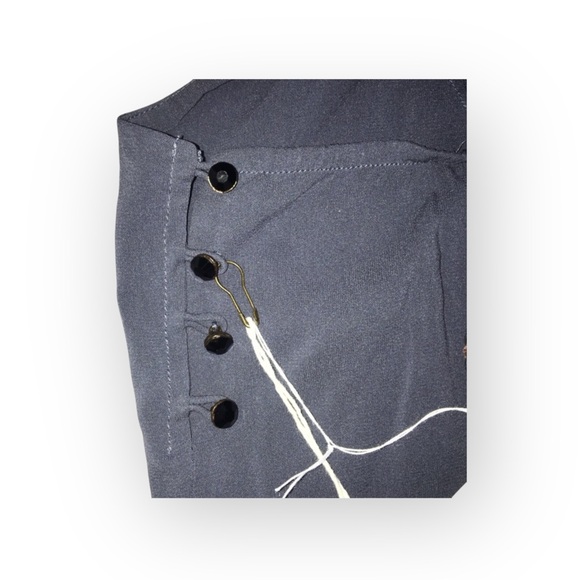 new La Rok Luxe ༄ Braided Lurex Straps Graffiti Print Silk Cami Top ༄ Gunmetal - Picture 13 of 16